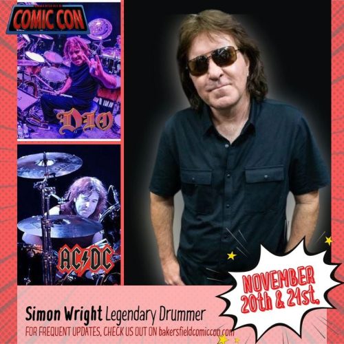 Simon Wright at the Bakersfield Comic Con November 20th and 21st 2021